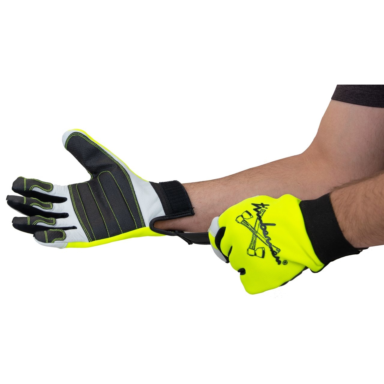 Handschuh MS Pro, schwarz/gelb